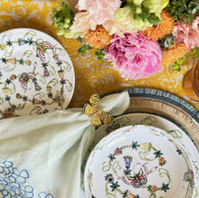 Load image into Gallery viewer, Hydrangea dinner napkins, blue, set of two