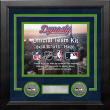 Load image into Gallery viewer, Seattle Seahawks Custom NFL Football 8x10 Picture Frame Kit (Multiple Colors)