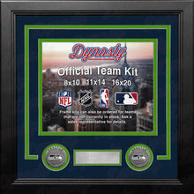 Load image into Gallery viewer, Seattle Seahawks Custom NFL Football 16x20 Picture Frame Kit (Multiple Colors)