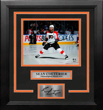 Load image into Gallery viewer, Sean Couturier Skating as Captain Philadelphia Flyers 8x10 Framed Hockey Photo &amp; Engraved Autograph