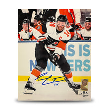 Load image into Gallery viewer, Sean Couturier 2024 Stadium Series Action Philadelphia Flyers Autographed 8" x 10" Hockey Photo