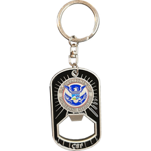 Load image into Gallery viewer, GL9-008 CBP Officer OFO Seaport A-TCET Trade Cruise Ship Passenger Challenge Coin Keychain Bottle Opener