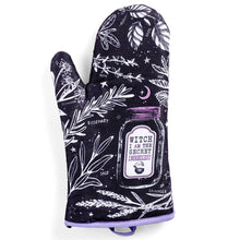 Load image into Gallery viewer, Set of 2 Witch Herbs Oven Mitt | Pot Holders Hanging Oven Gloves Set