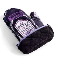 Load image into Gallery viewer, Set of 2 Witch Herbs Oven Mitt | Pot Holders Hanging Oven Gloves Set