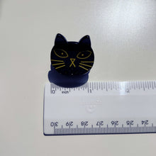 Load image into Gallery viewer, Set of 3 Velvet Claws Mini Black Cat Hair Claws | Hair Claw Clip in Giftable Pouch