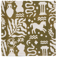 Load image into Gallery viewer, Set of 4 Olympus Block Print Napkins | Table Dinner Cloth Napkin | 18" x 18"