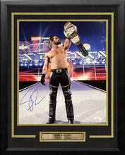 Load image into Gallery viewer, Seth Rollins Money-in-the-Bank Championship Cash-in Autographed Framed WWE Wrestling Photo