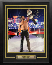 Load image into Gallery viewer, Seth Rollins Money-in-the-Bank Championship Cash-in Autographed Framed WWE Wrestling Photo
