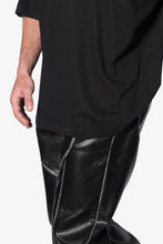 Load image into Gallery viewer, Sheer Gauze Tee - Black