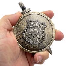 Load image into Gallery viewer, EL9-004 Suffolk County Police Department Shield with removable Sword Challenge Coin Set Long Island SCPD