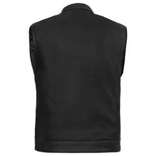 Load image into Gallery viewer, NightSentinel - Men’s Leather Motorcycle Vest