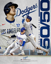 Load image into Gallery viewer, Shohei Ohtani 50-50 Season Record Los Angeles Dodgers 8" x 10" Baseball Collage Photo