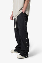 Load image into Gallery viewer, Side Snap Nylon Pants - Black