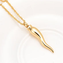 Load image into Gallery viewer, Italian Horn Cremation Necklace