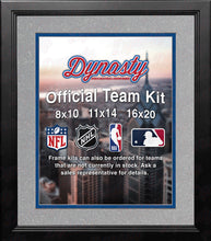 Load image into Gallery viewer, NBA Basketball Photo Picture Frame Kit - Dallas Mavericks (Silver Matting, Blue Trim)