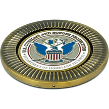 Load image into Gallery viewer, BL13-003 CBP Border Patrol Field Operations Air and Marine AMO BP Agent CBPO Spinner Challenge Coin