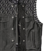 Load image into Gallery viewer, Blaze Lowcut Chrome Phantom Men's Leather Vest