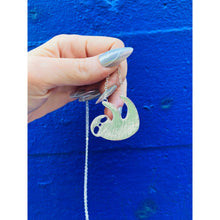 Load image into Gallery viewer, Slothy McSloth Necklace in Silver