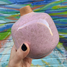 Load image into Gallery viewer, Small Ceramic Light Pink Bud Vase | Decorative Versatile Flower Pot | 4.52" x 4.92"