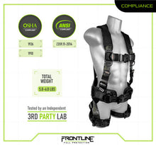 Load image into Gallery viewer, Frontline 110CTB-DC Digital Camo Full Body Harness with Aluminum Hardware and Suspension Trauma Straps S