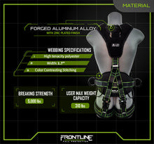 Load image into Gallery viewer, Frontline 200RE Elite Lite Climbing/Rescue Full Body Harness with Aluminum Quick Connect Buckles 2XL/3XL