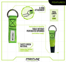 Load image into Gallery viewer, Frontline ACTLDR ToolGrip 4 lbs Webbing Tool D-Ring Anchor