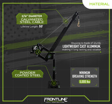 Load image into Gallery viewer, Frontline DAN75RA-US Patriot Confined Space Davit with 50' 3-Way Retrieval System - Made in USA