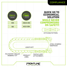 Load image into Gallery viewer, Frontline K100-61S Combat Compliance Kit - Harness, 6' Single Leg Lanyard and Drawstring Bag