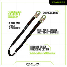Load image into Gallery viewer, Frontline K100-61S Combat Compliance Kit - Harness, 6' Single Leg Lanyard and Drawstring Bag