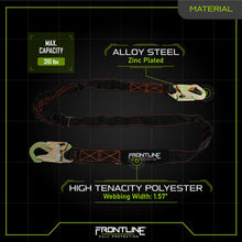 Load image into Gallery viewer, Frontline LIS61S Combat 6' Single Leg Snaphook Lanyard with Internal Shock Absorber