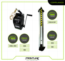 Load image into Gallery viewer, Frontline TAN07RU MEGApod Confined Space Kit 7' Aluminum Tripod with 60' Winch