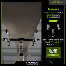 Load image into Gallery viewer, Frontline ST10HTK Aluminum Beam Trolley Anchor for 3" - 10" Wide I-Beams