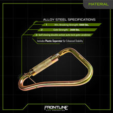 Load image into Gallery viewer, Frontline CSQ120 Large Steel Quarter Turn-locking Carabiner Hook