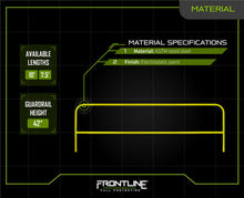 Load image into Gallery viewer, Frontline Guardrail Section for Concrete or Steel Substrates 5'