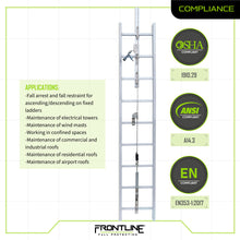 Load image into Gallery viewer, Frontline VLCS Ladder Cable Vertical Lifeline System (Stainless Steel) 40'