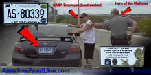 Load image into Gallery viewer, DL6-01 CONNECTICUT STATE POLICE TROOPER SPINA CSP License Plate Challenge Coin Thin Blue Line Nasa Employee