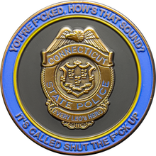 Load image into Gallery viewer, GL10-002 Trooper Matthew Spina Retired CSP Version 7 Challenge Coin Connecticut State Police CT