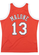 Load image into Gallery viewer, Moses Malone Spirits of St. Louis Mitchell &amp; Ness Orange 1975-76 Hardwood Classics Swingman Jersey