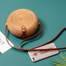 Load image into Gallery viewer, Round Bali Summer Straw Bags - 14 styles