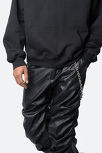 Load image into Gallery viewer, Stacked Leather Pants - Black