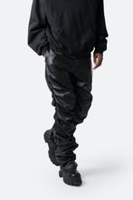 Load image into Gallery viewer, Stacked Leather Pants - Black