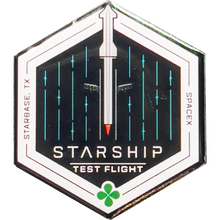 Load image into Gallery viewer, PBX-007-E SpaceX Starship Orbital Test Flight Mission Starbase Texas Elon Musk