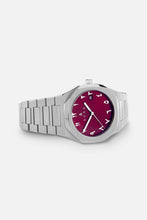 Load image into Gallery viewer, Steel/Maroon Arabic Luxury Watch- 40MM