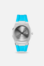 Load image into Gallery viewer, FKM Rubber Strap: Sky/Steel