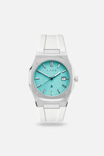 Load image into Gallery viewer, FKM Rubber Strap: White/Steel
