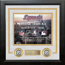 Load image into Gallery viewer, Pittsburgh Steelers Custom NFL Football 16x20 Picture Frame Kit (Multiple Colors)