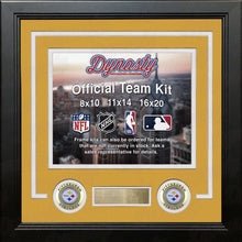 Load image into Gallery viewer, Pittsburgh Steelers Custom NFL Football 16x20 Picture Frame Kit (Multiple Colors)