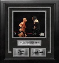 Load image into Gallery viewer, Stone Cold Steve Austin &amp; The Undertaker 8x10 Framed WWE Wrestling Photo with Engraved Autographs