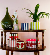 Load image into Gallery viewer, Big Top Stripes Handpoured Candle &amp; Vase