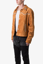 Load image into Gallery viewer, Suede Collared Jacket - Orange